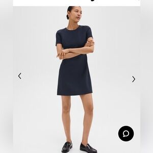 Theory Sheath Dress in Good Wool Navy Sz 6